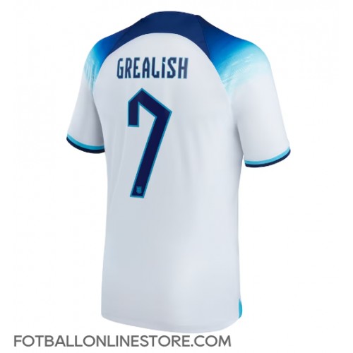 Billige England Jack Grealish #7 Hjemmetrøye VM 2022 Kortermet